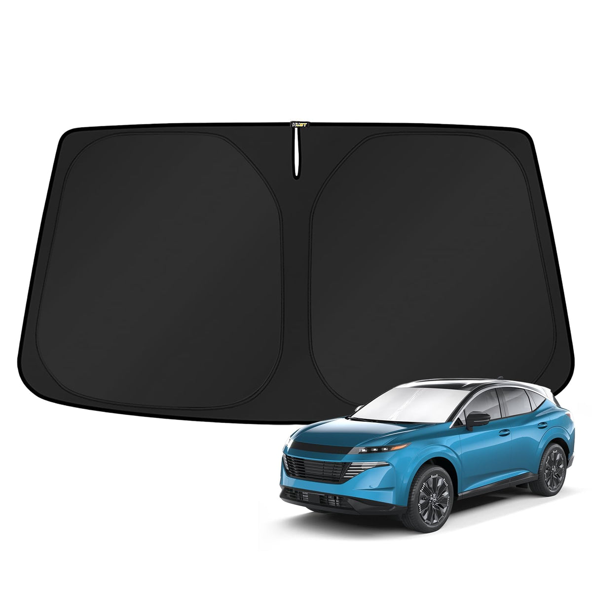 KUST Windshield Sun Shade for 2017-2026 Tesla Model Y/Model 3 Sunshade Accessories (Fit 2025-2026 Model Y Juniper / 2024 Model 3 Highland) Upgraded Foldable Sunshade, Blocks UV Rays Keep Car Cool Jansha Store