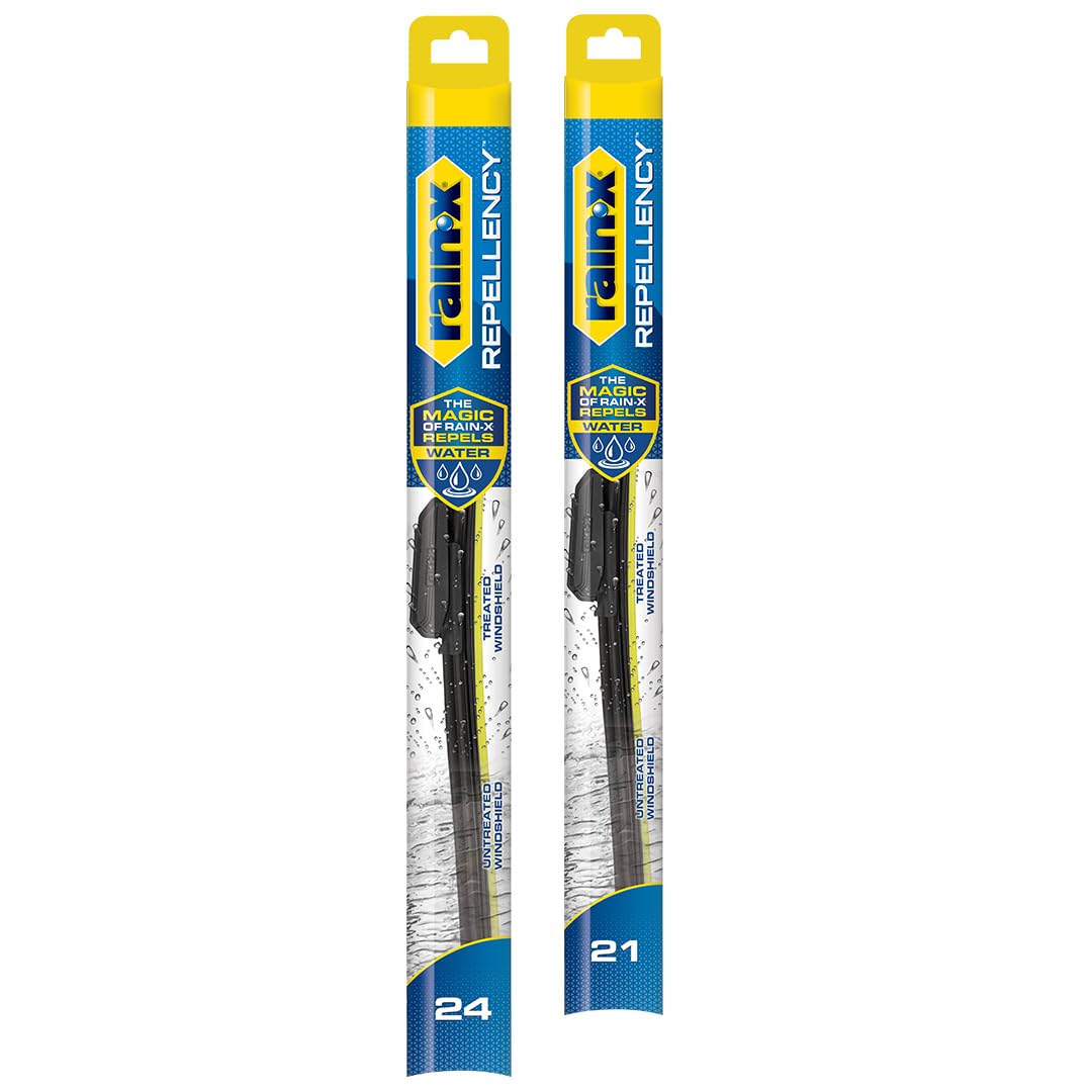Rain-X 810363 Repellency Water Repellent Wiper Blades, 22" Windshield Wipers (Pack of 2), All Weather Streak-Free for Enhanced Visibility w/Water Repellency Formula [Amazon Exclusive] Jansha Store