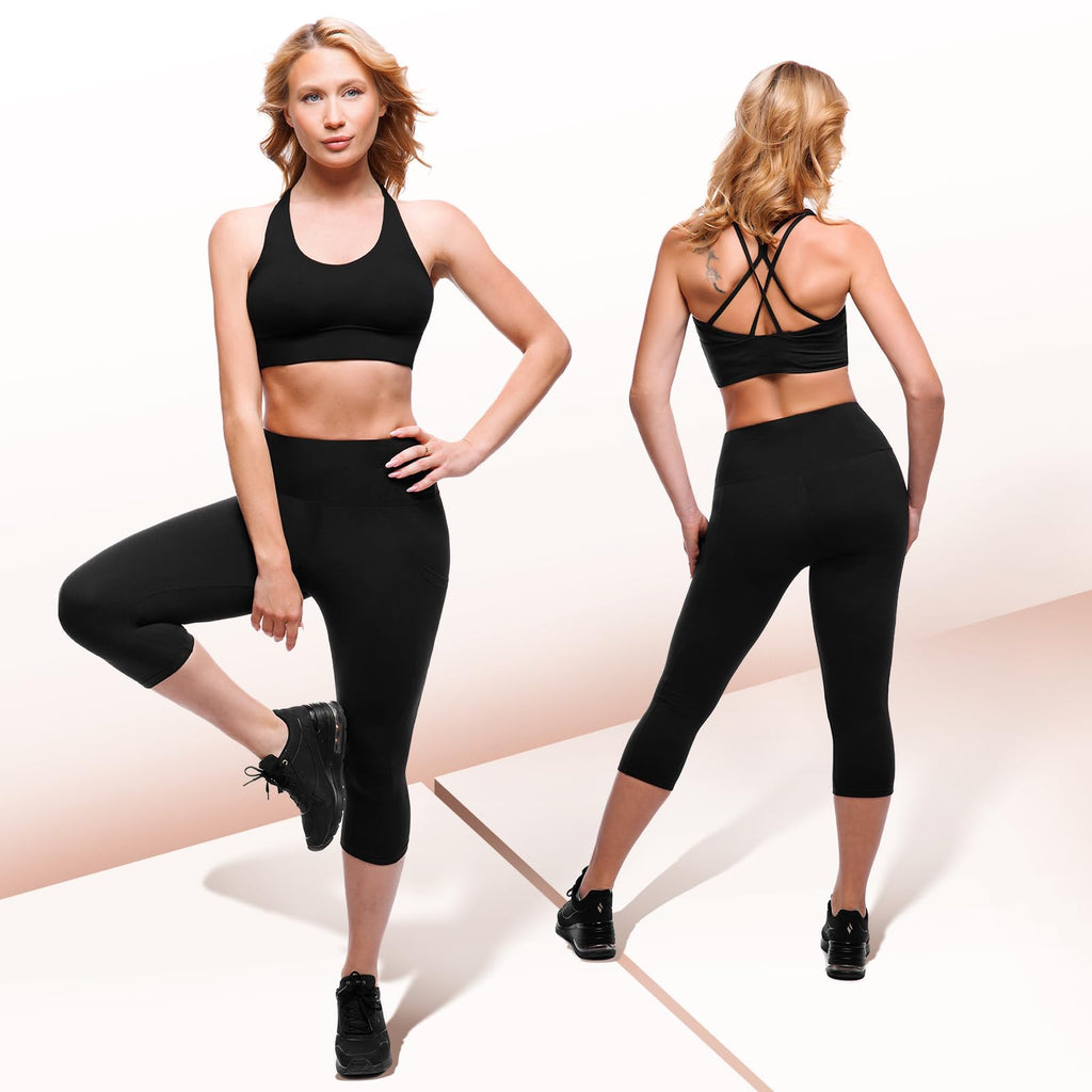 SINOPHANT High Waisted Leggings Women with Pockets Jansha Store