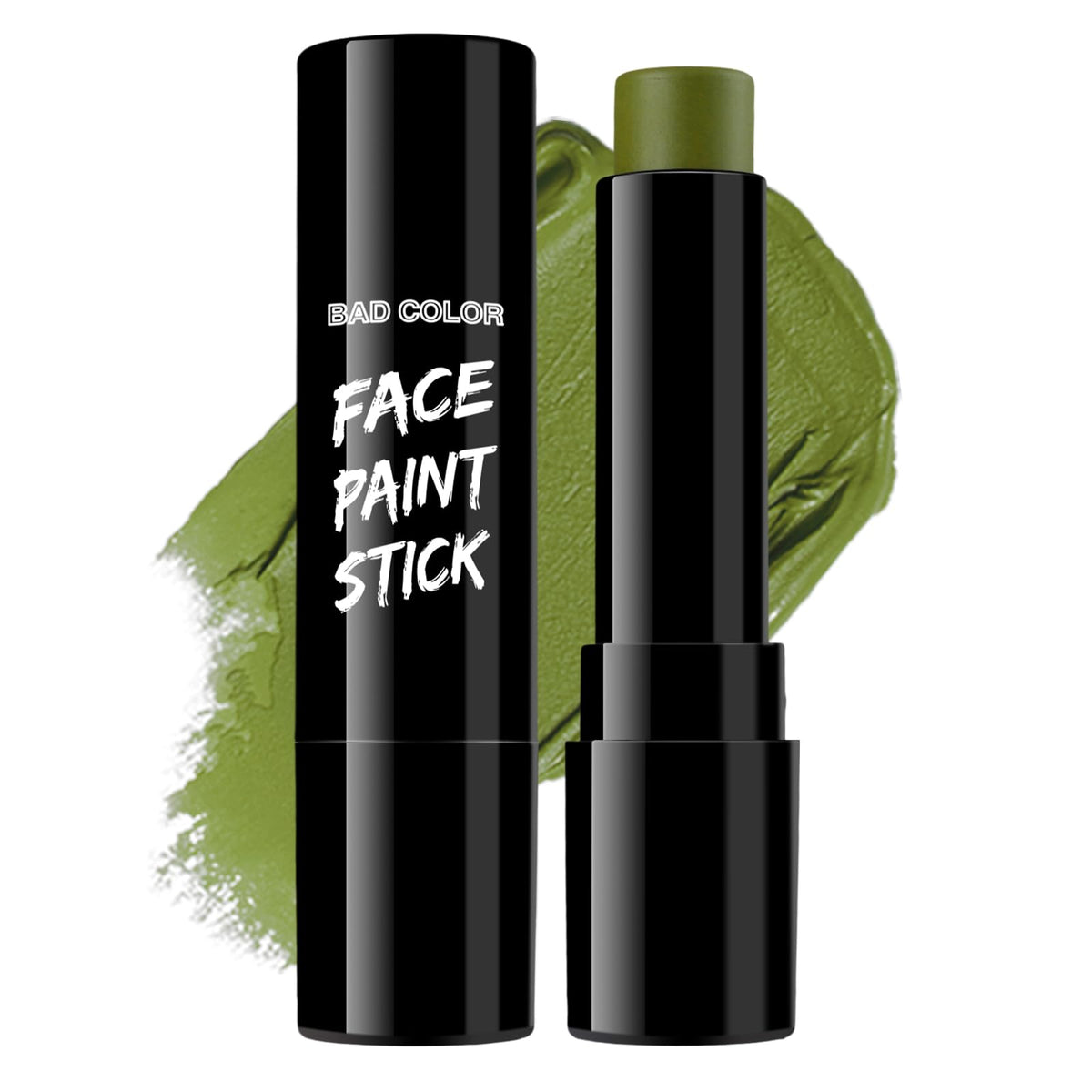 BADCOLOR Black Cream-Blendable Face Body Paint Stick for Adults Children Eye Black Softball Football Baseball Sports , Non-Toxic Hypoallergenic for Halloween SFX Makeup Cosplay Joker Costume Parties Jansha Store