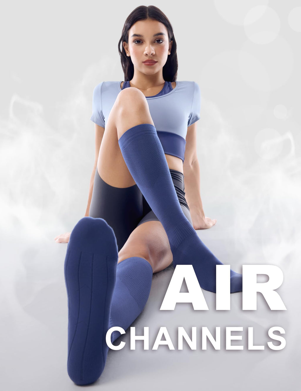 FITRELL 3 Pairs Compression Socks for Women and Men 20-30mmHg-Circulation Support Socks Jansha Store