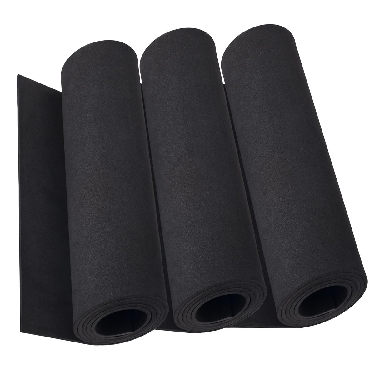3-Pack 2mm Thick Black Eva Foam Cosplay Sheets roll, 13.5" x 49" Premium eva Craft Foam for Cosplay Costume by MEARCOOH Jansha Store