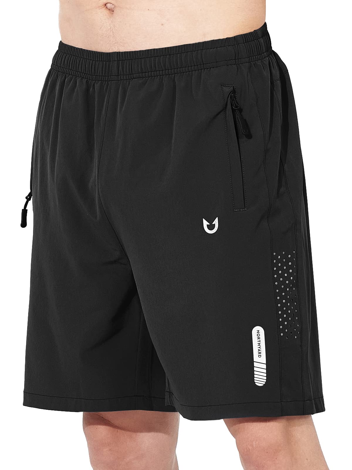 NORTHYARD Men's Athletic Running Shorts Gym Workout 7"/9"/5" Zipper Pockets Jansha Store