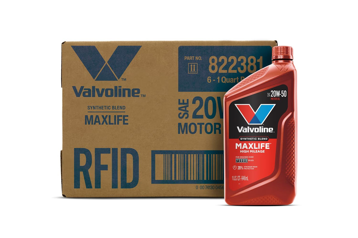 Valvoline MaxLife High Mileage 5W-30 Synthetic Blend Motor Oil 5 Quart Jansha Store