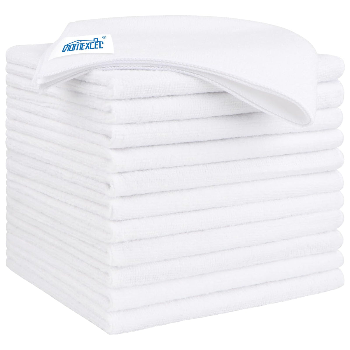 HOMEXCEL Microfiber Cleaning Cloth 12 Pack, 12.5 x 12.5 inch Microfiber Towels for Cars, Ultra Absorbent Washing Cloth, Lint Free Streak Free Cleaning Rags for Car, Kitchen, and Window (Grey) Jansha Store