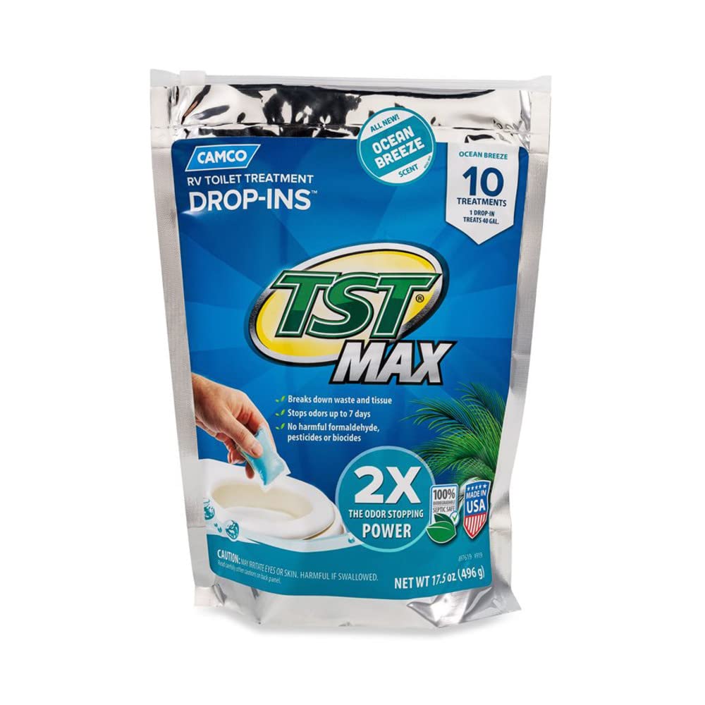 Camco TST MAX RV Toilet Treatment Drop-INs - Orange 30-pk - Made in the USA Jansha Store