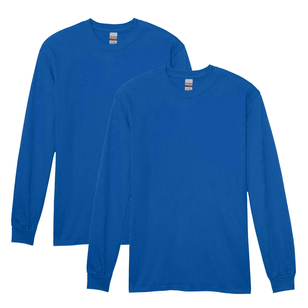 Gildan Adult Heavy Cotton Long Sleeve T-Shirt, Style G5400, 2-Pack Jansha Store