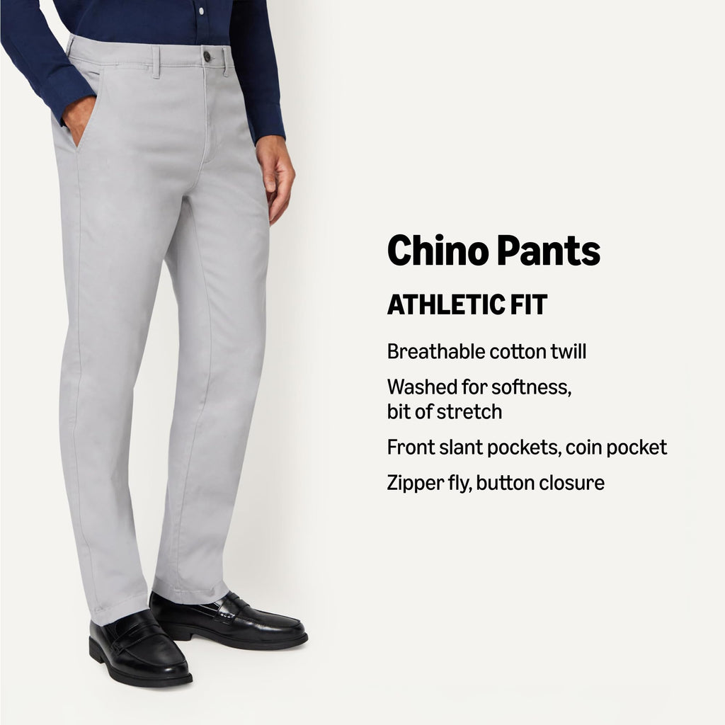 Amazon Essentials Men's Skinny-fit Stretch Chino Khaki Pant, Casual Business Wear Jansha Store