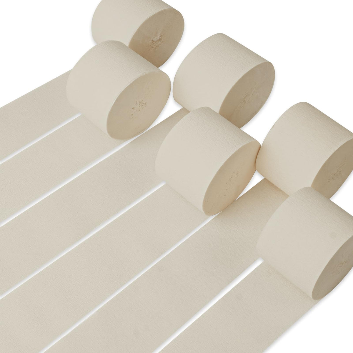 PartyWoo Pastel Crepe Paper Streamers 6 Rolls 492 FT Streamers Jansha Store