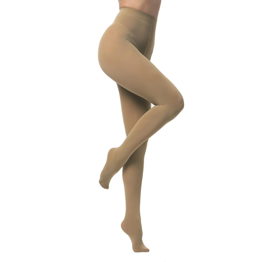 Folded black soft opaque tights showing smooth matte surface
