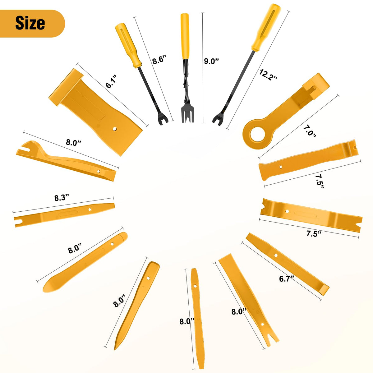 GOOACC 240PCS Bumper Retainer Clips Car Plastic Rivets Fasteners Push Retainer Kit 12 Popular Sizes Auto Push Pin Rivets Set -Door Trim Panel Fender Clips for GM Ford Toyota Honda Chrysler Jansha Store