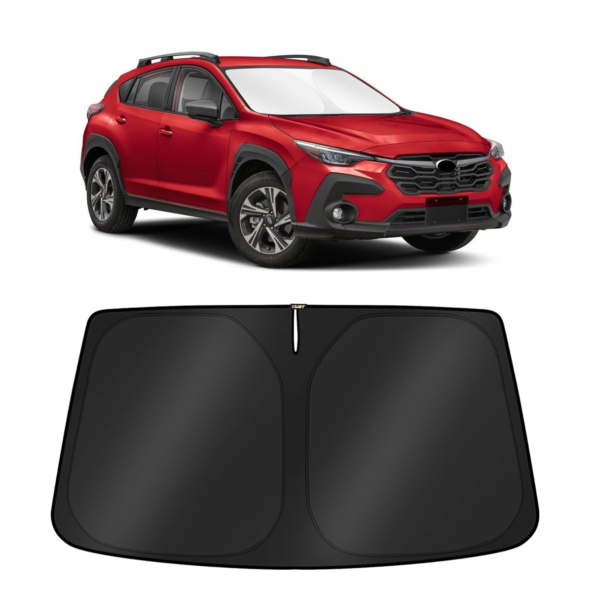 KUST Windshield Sun Shade for 2017-2026 Tesla Model Y/Model 3 Sunshade Accessories (Fit 2025-2026 Model Y Juniper / 2024 Model 3 Highland) Upgraded Foldable Sunshade, Blocks UV Rays Keep Car Cool Jansha Store