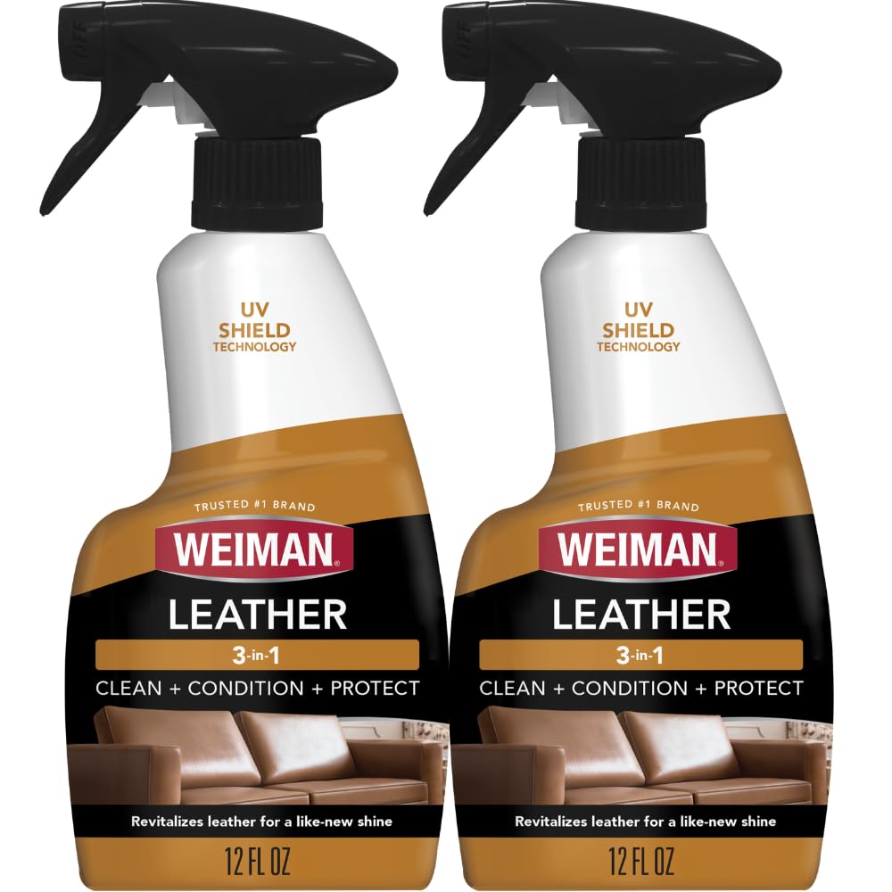 Weiman Leather Cleaner, Conditioner & Protector, Car Interior & Furniture Jansha Store