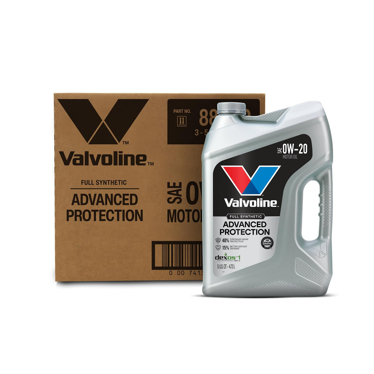 Valvoline Advanced Full Synthetic SAE 0W-20 Motor Oil 5 QT Jansha Store