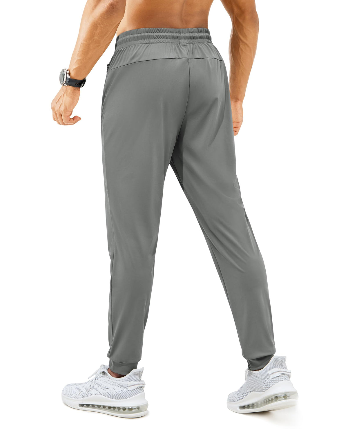 Mens Sweatpants with Zipper Pockets Lightweight Athletic Joggers for Workout Running Gym Track Casual Wear Jansha Store