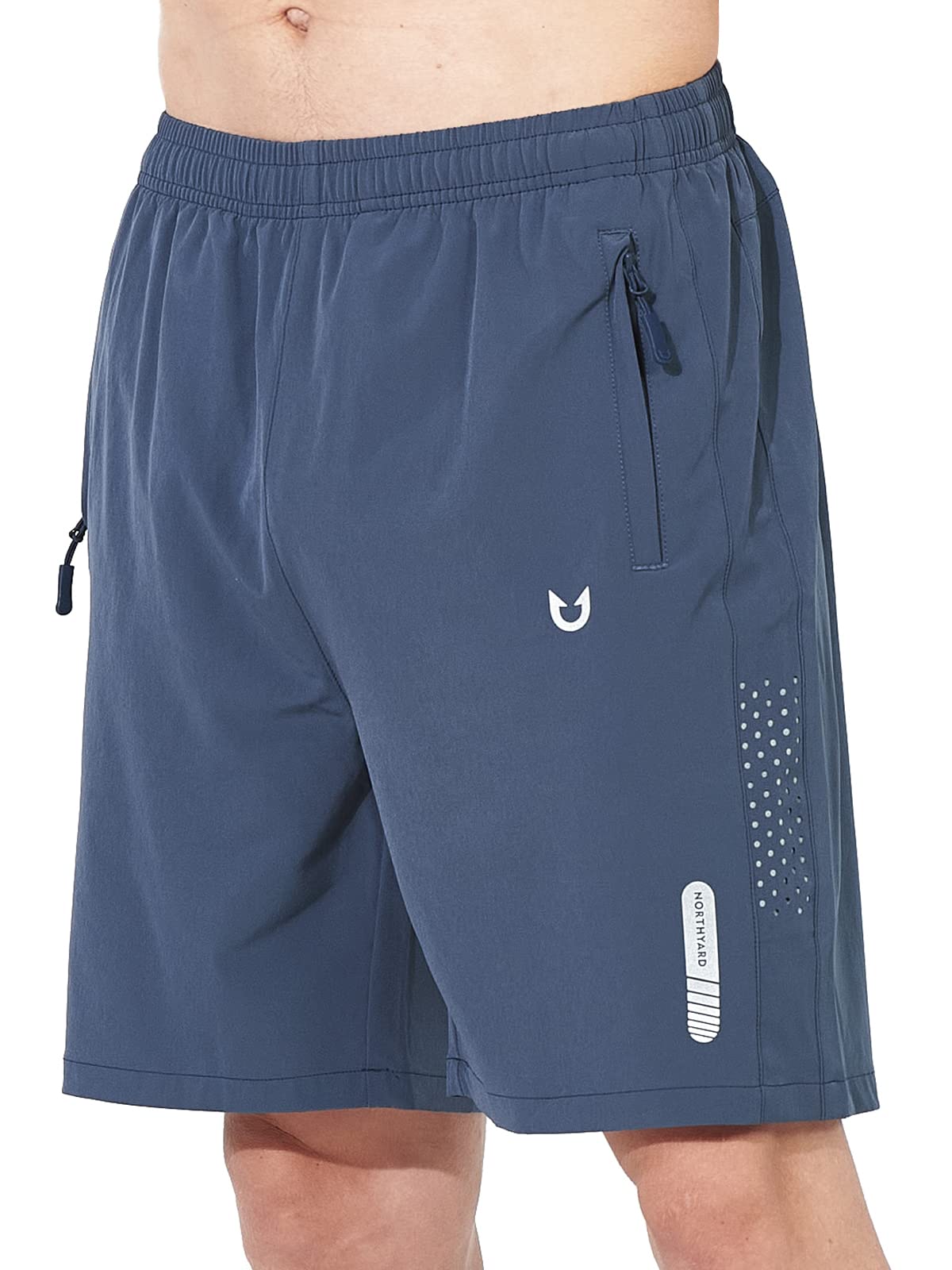 NORTHYARD Men's Athletic Running Shorts Gym Workout 7"/9"/5" Zipper Pockets Jansha Store