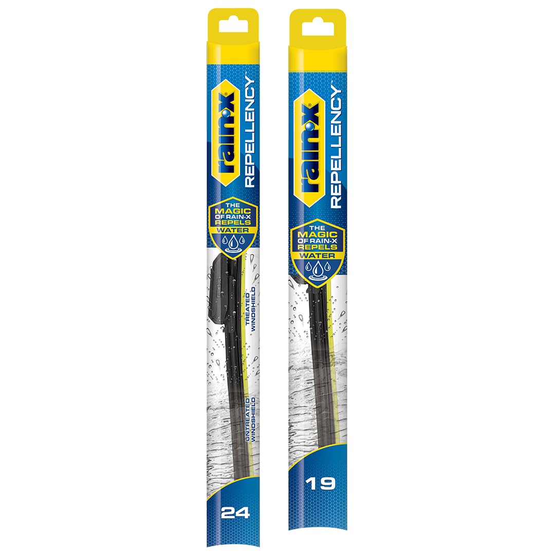 Rain-X 810363 Repellency Water Repellent Wiper Blades, 22" Windshield Wipers (Pack of 2), All Weather Streak-Free for Enhanced Visibility w/Water Repellency Formula [Amazon Exclusive] Jansha Store