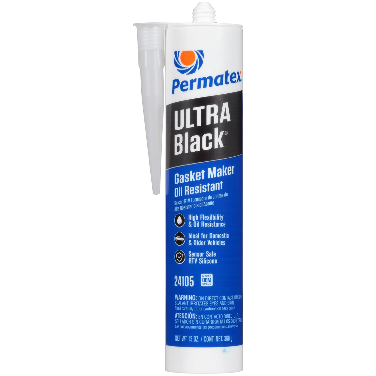 Permatex 82180 Ultra Black Maximum Oil Resistance RTV Silicone Gasket Maker, Sensor Safe and Non-Corrosive, for High Flex and Oil Resistant Applications 3 oz Jansha Store