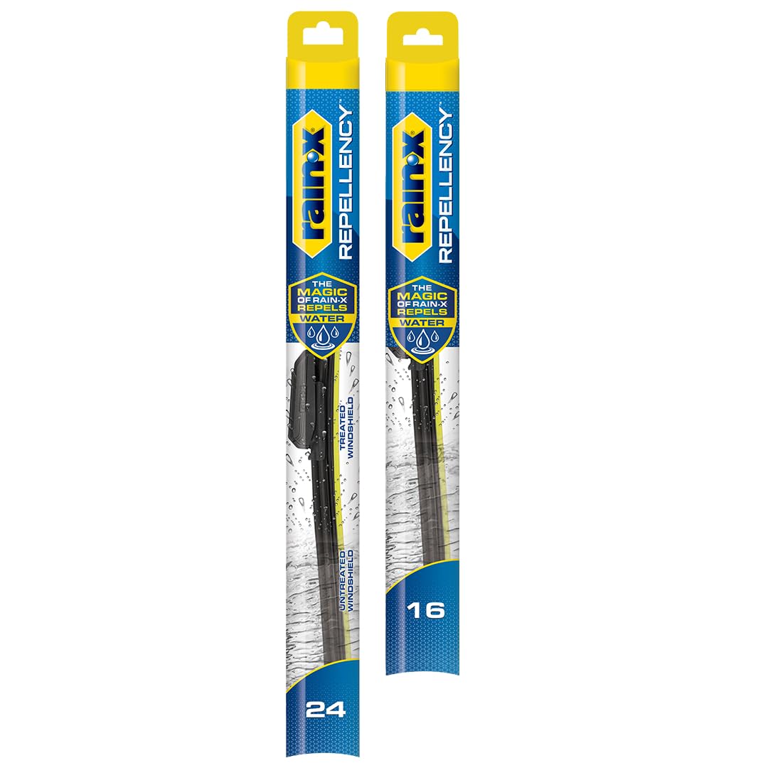 Rain-X 810363 Repellency Water Repellent Wiper Blades, 22" Windshield Wipers (Pack of 2), All Weather Streak-Free for Enhanced Visibility w/Water Repellency Formula [Amazon Exclusive] Jansha Store