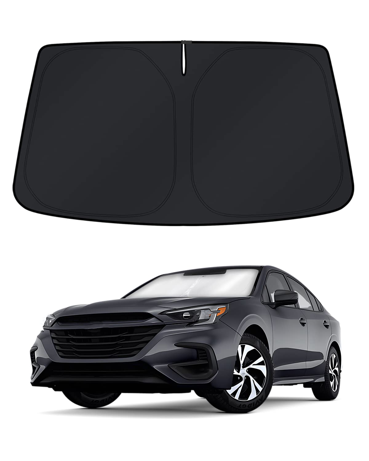 KUST Windshield Sun Shade for 2017-2026 Tesla Model Y/Model 3 Sunshade Accessories (Fit 2025-2026 Model Y Juniper / 2024 Model 3 Highland) Upgraded Foldable Sunshade, Blocks UV Rays Keep Car Cool Jansha Store