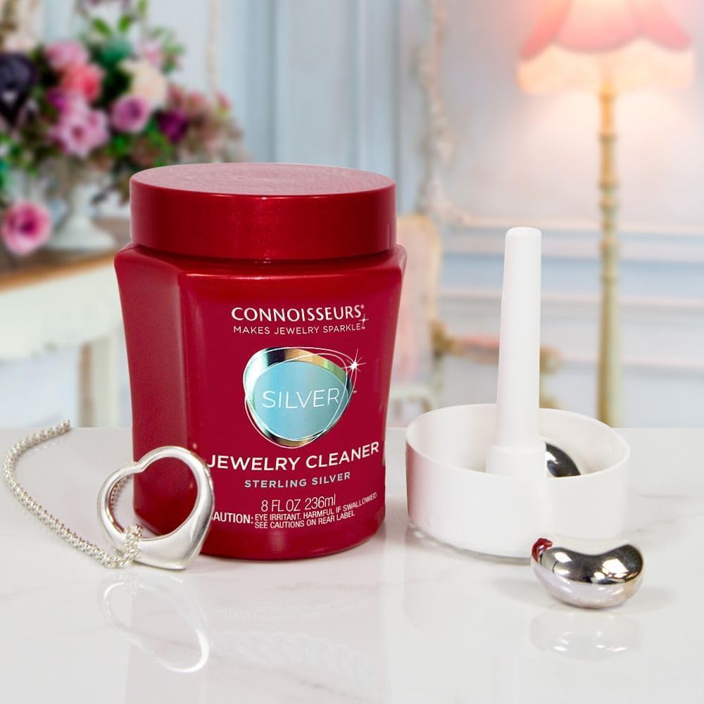 CONNOISSEURS Premium Edition Jewelry Cleaner, Value Size 9.6oz - Pick from Fine, Silver or Delicate Jewelry Cleaner Jansha Store