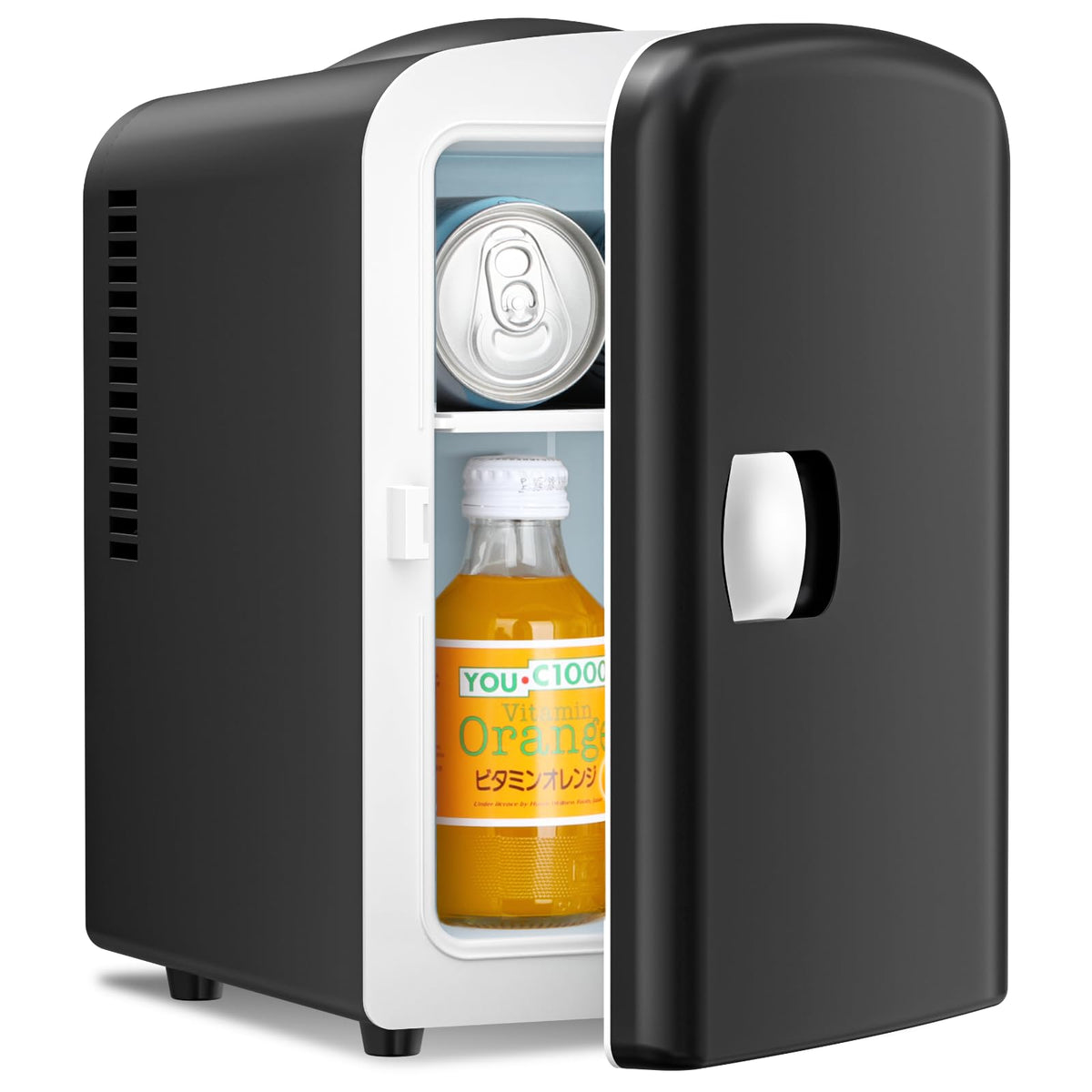 Antarctic Star Compact Refrigerator,Small Cooler for Cosmetics, Beverage and Food,Portable Mini Fridge,Skin Care 4L Capacity/6 Cans, for Bedroom, Car, Office & Dorm,White Jansha Store