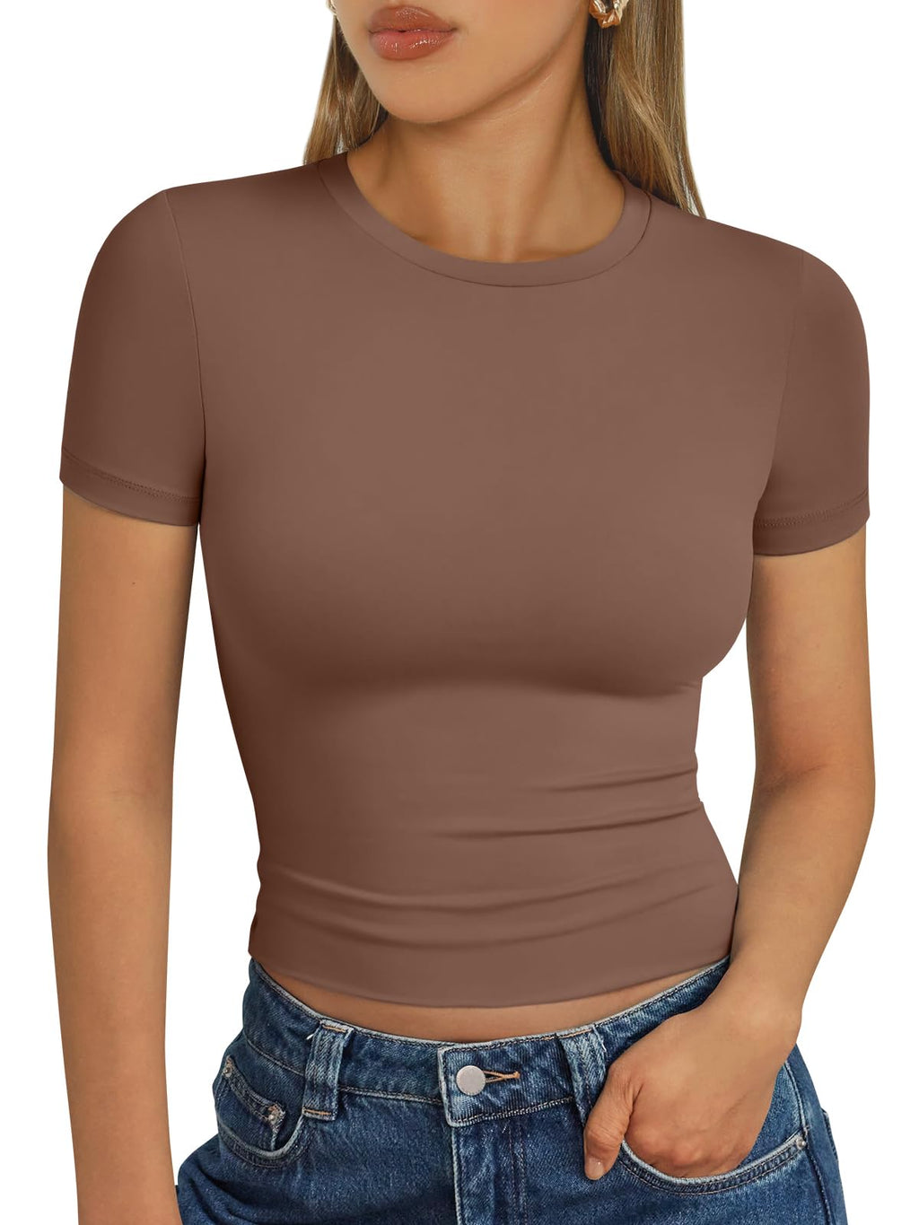 Trendy Queen Womens Short Sleeve T Shirt Basic Summer Top Jansha Store