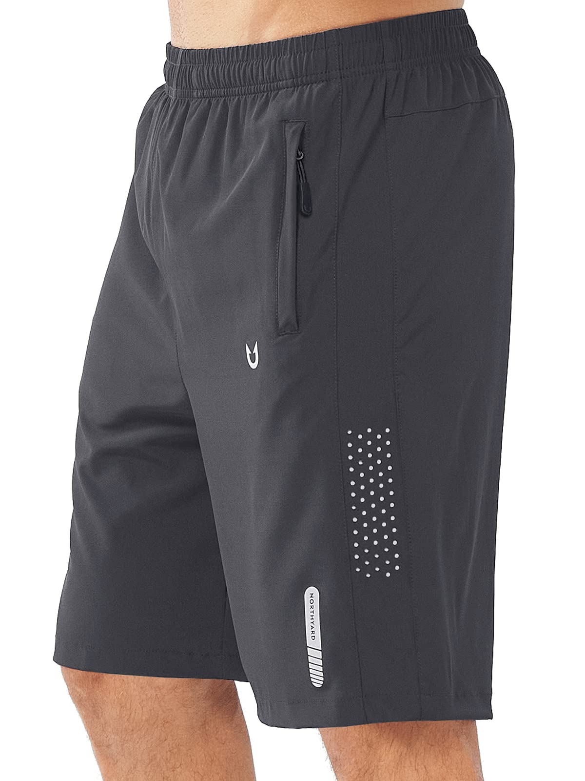 NORTHYARD Men's Athletic Running Shorts Gym Workout 7"/9"/5" Zipper Pockets Jansha Store