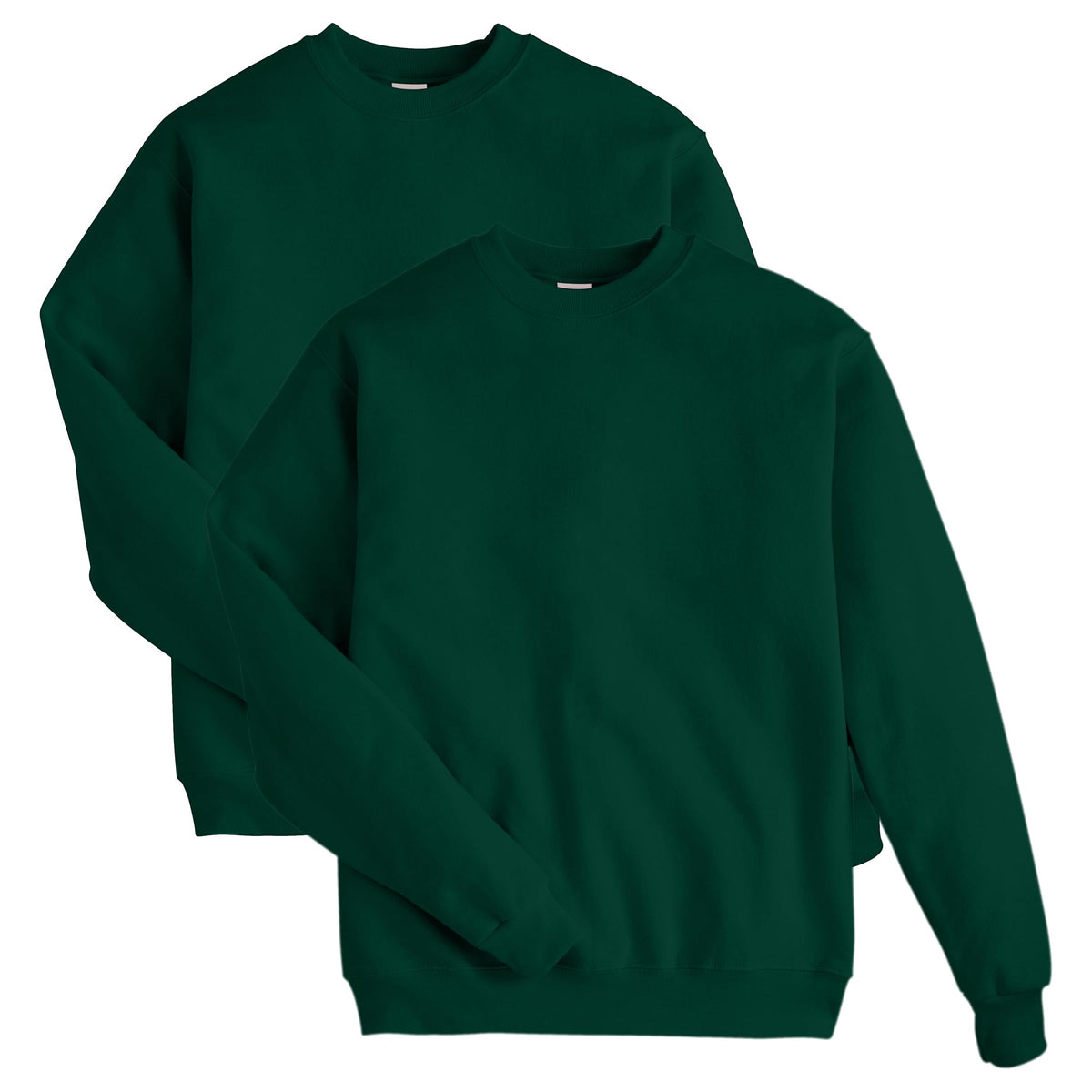 Men's EcoSmart crewneck sweatshirt worn outdoors in cool weather