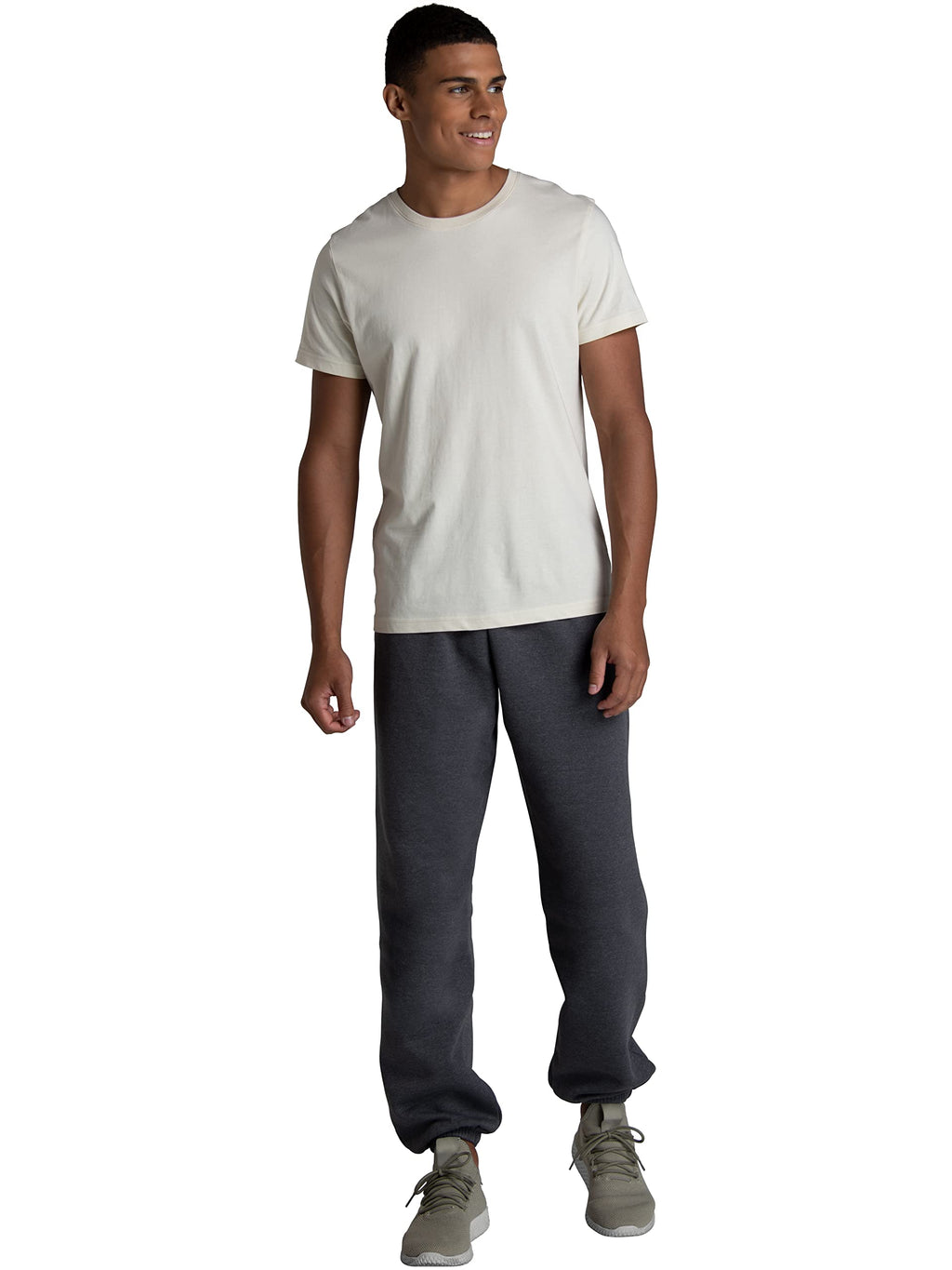 Fruit of the Loom Eversoft Fleece Elastic Bottom Sweatpants with Pockets, Relaxed Fit, Moisture Wicking, Breathable Jansha Store