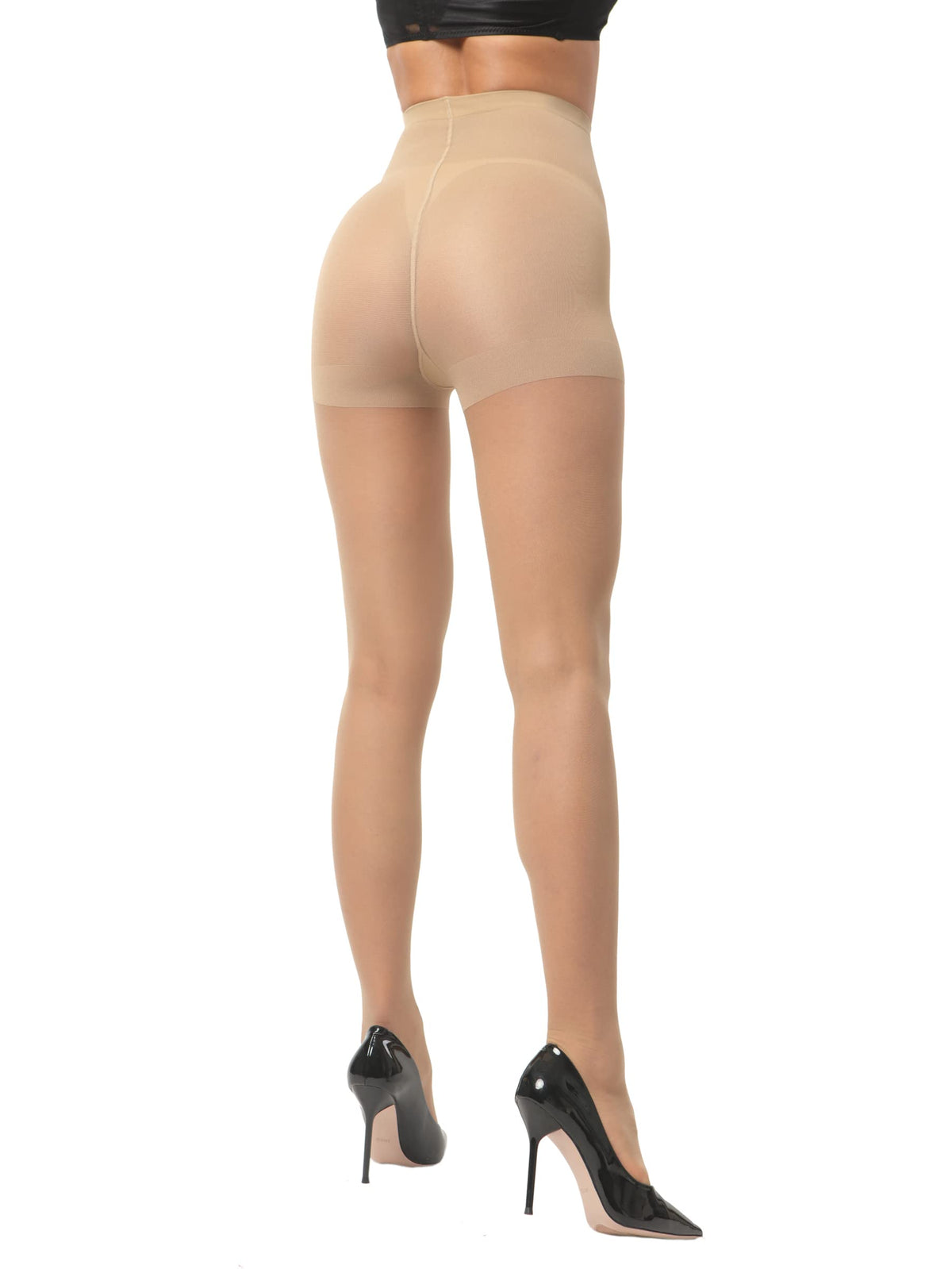 EVERSWE 3 Pairs Women's Sheer Pantyhose 20D, High Waist Control Top Pantyhose Hosiery Jansha Store
