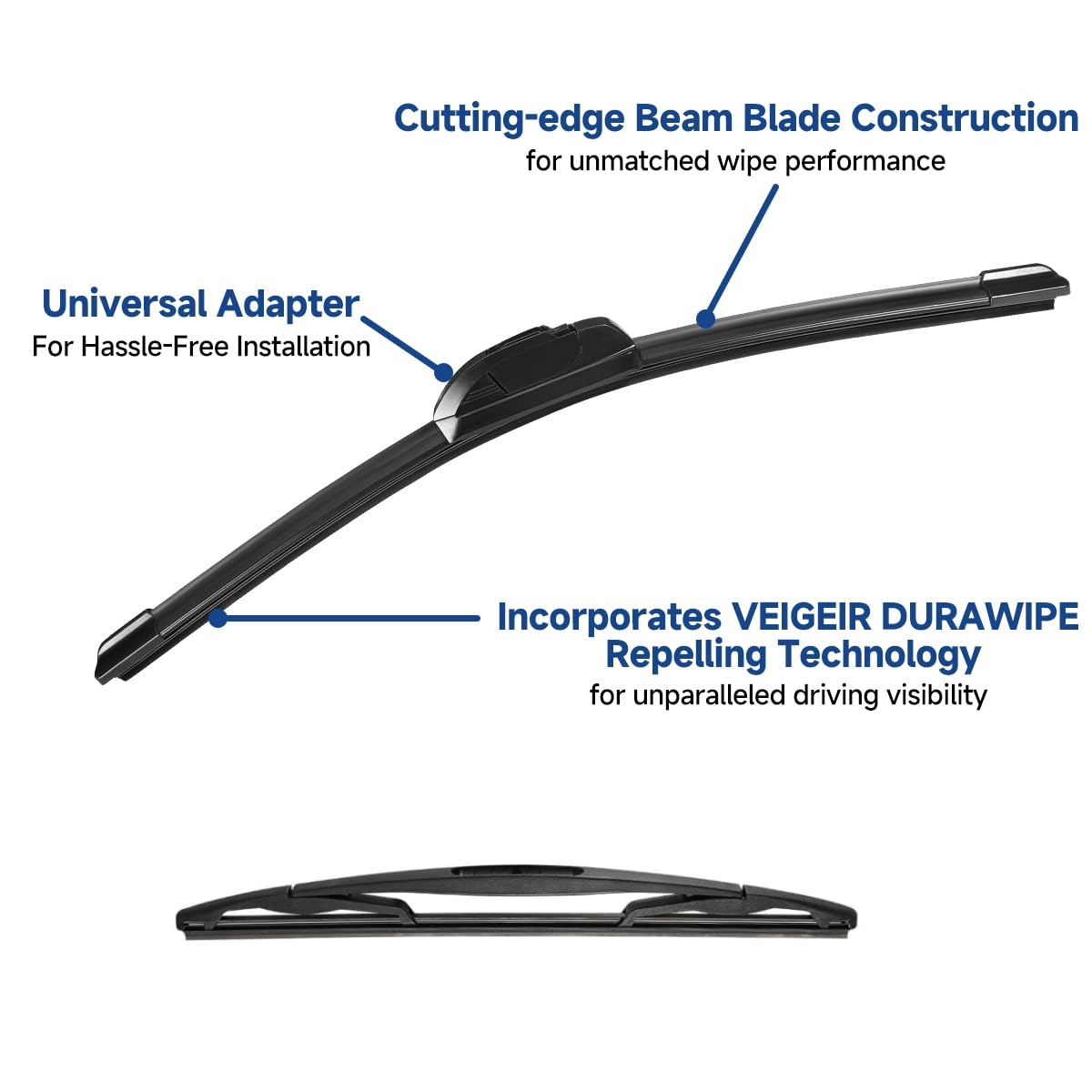3 Pack Windshield Wiper Blades Compatible with Nissan Rogue 2014-2023 Pathfind 2013-2021 Original Factory Quality Front Rear Wipers Blade Set for My Car - 26" 17" 12" Jansha Store
