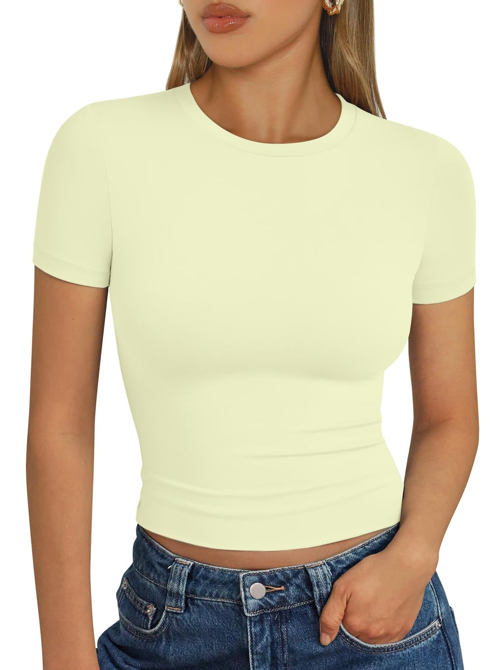 Trendy Queen Womens Short Sleeve T Shirt Basic Summer Top Jansha Store