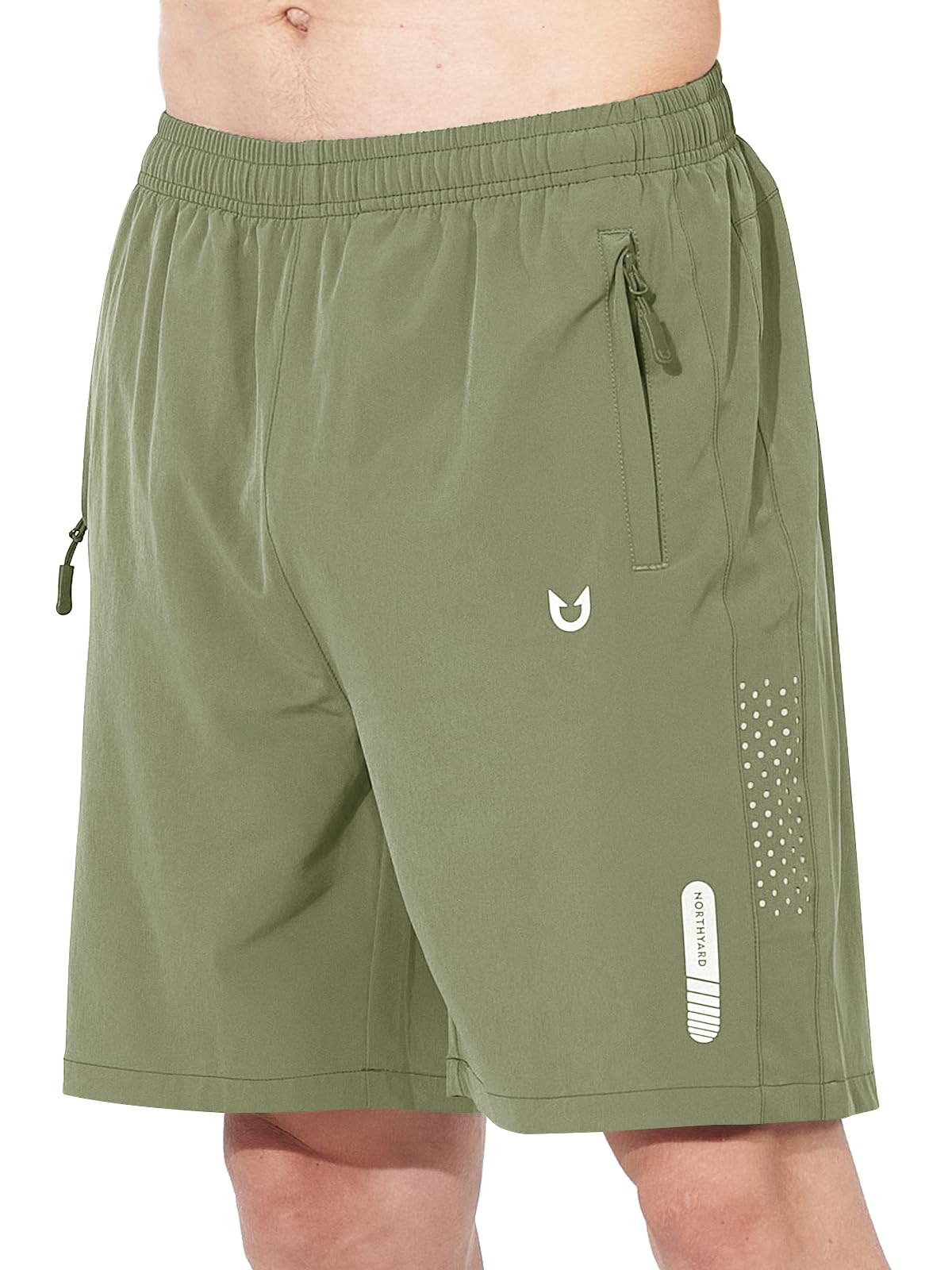 NORTHYARD Men's Athletic Running Shorts Gym Workout 7"/9"/5" Zipper Pockets Jansha Store