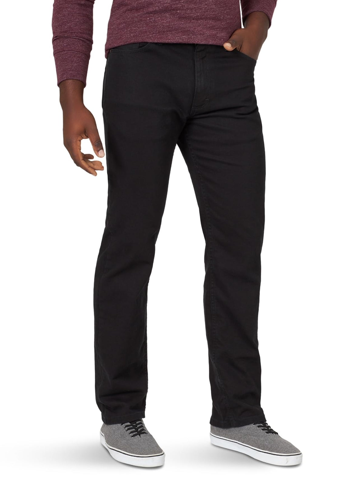 Wrangler Authentics Men's Classic 5-Pocket Regular Fit Flex Jean Jansha Store