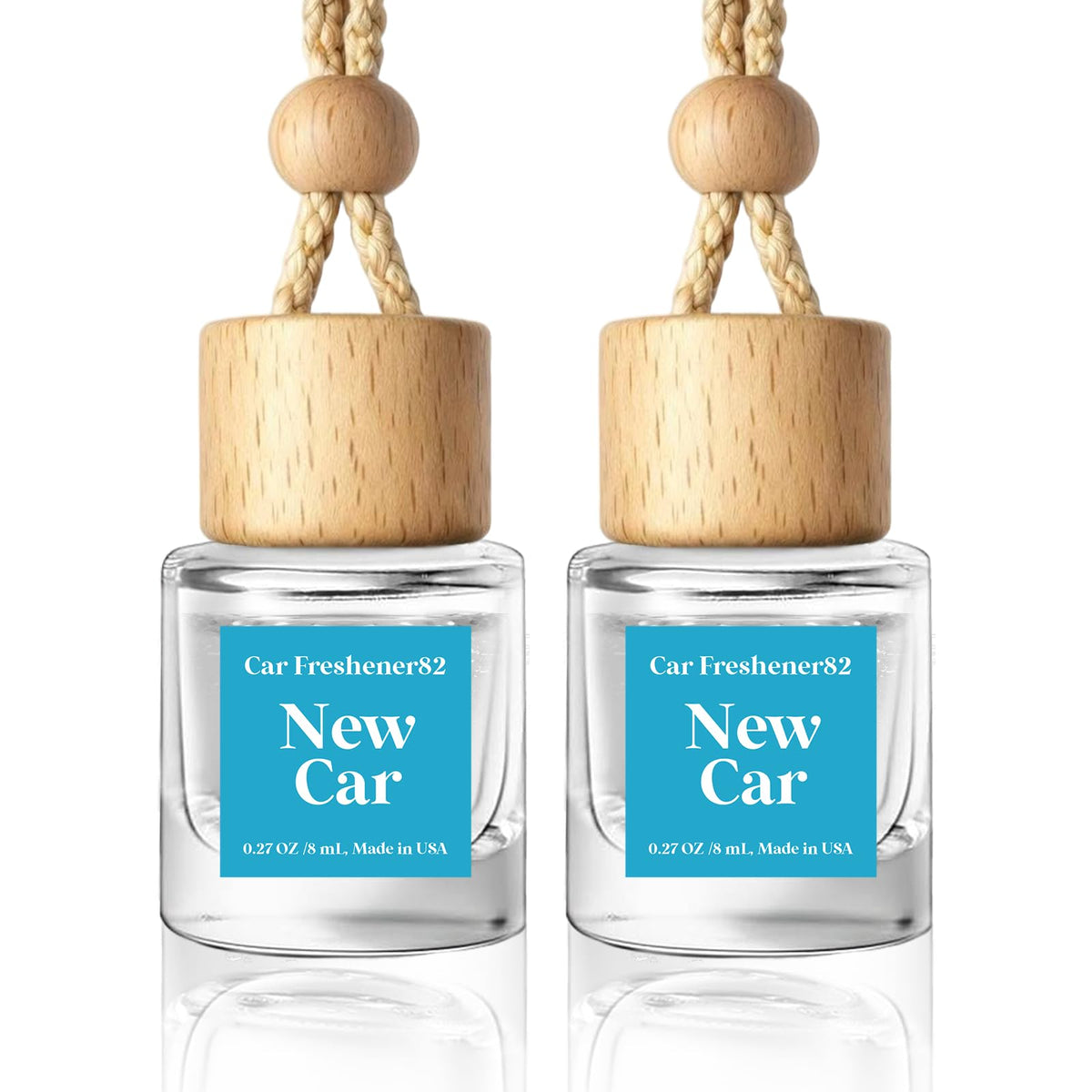 HoogaLife Car Air Freshener Diffuser 2 Pack Hanging Air Freshener Diffuser - Vanilla Cream Fragrance Oil Air D iffuser for Car, 45+ days Long Lasting Fragrance Made in USA C ar Air Fresheners (V54) Jansha Store