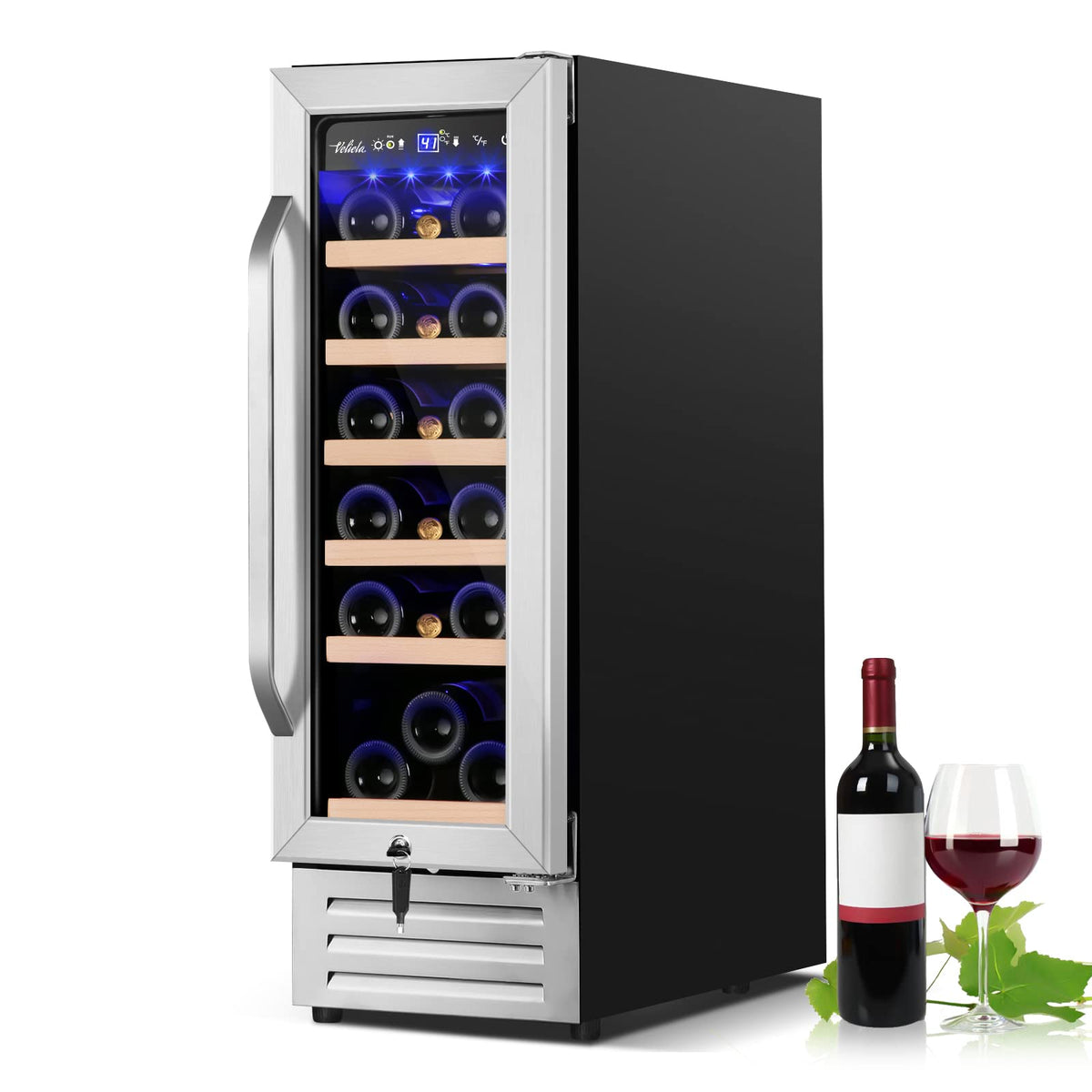 24 Inch Upgraded Dual Zone Wine and Beverage Refrigerator Cooler Jansha Store