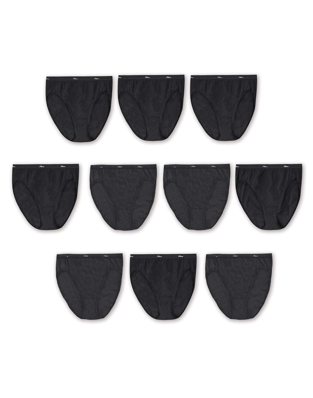 Hanes Women's Underwear Pack, 10-Pack, Full-Coverage Cotton Blend Panties, Moisture-Wicking Underwear for Women Jansha Store