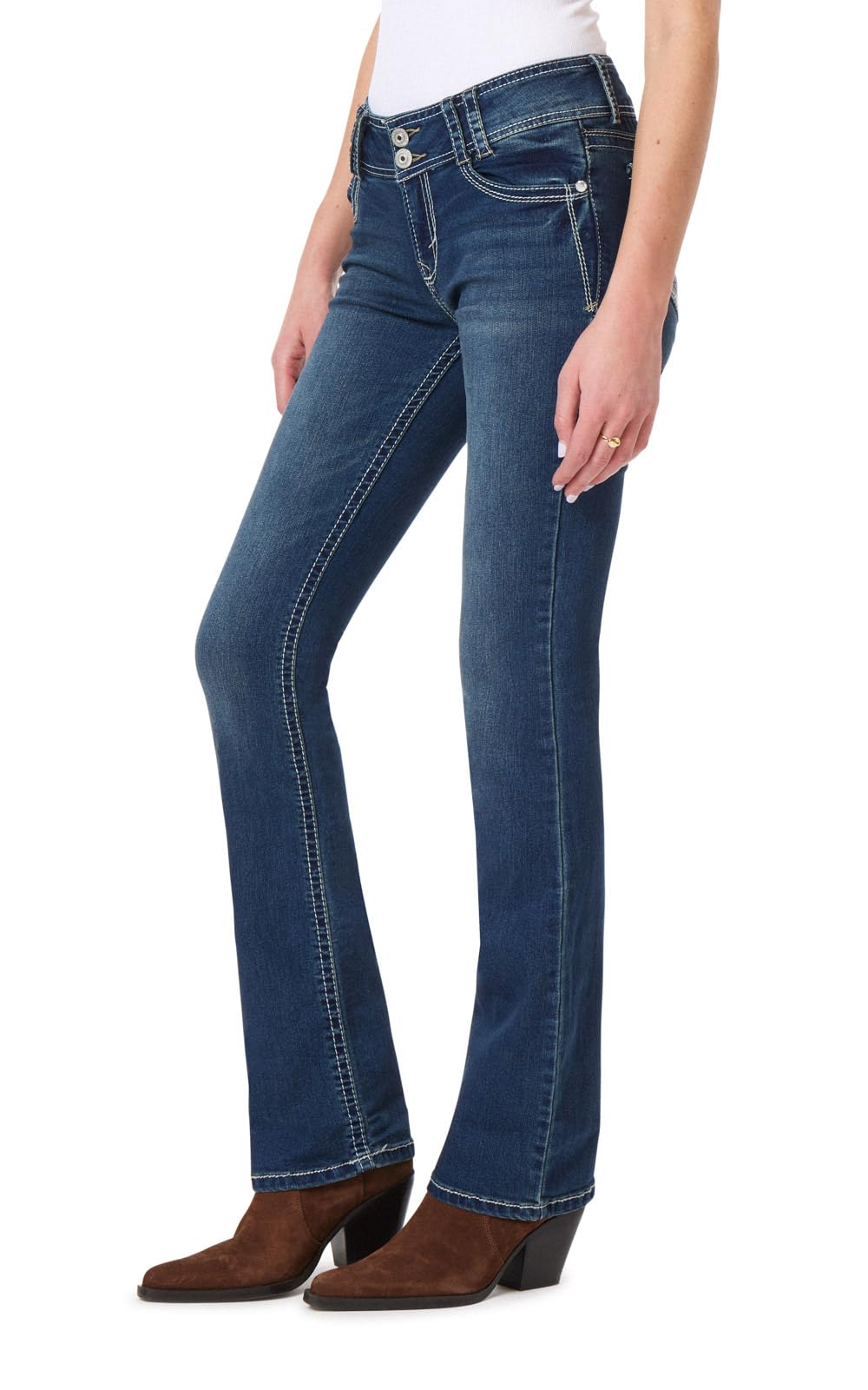 WallFlower Luscious Curvy Bootcut Jeans for Women, Sizes 0-24 Jansha Store