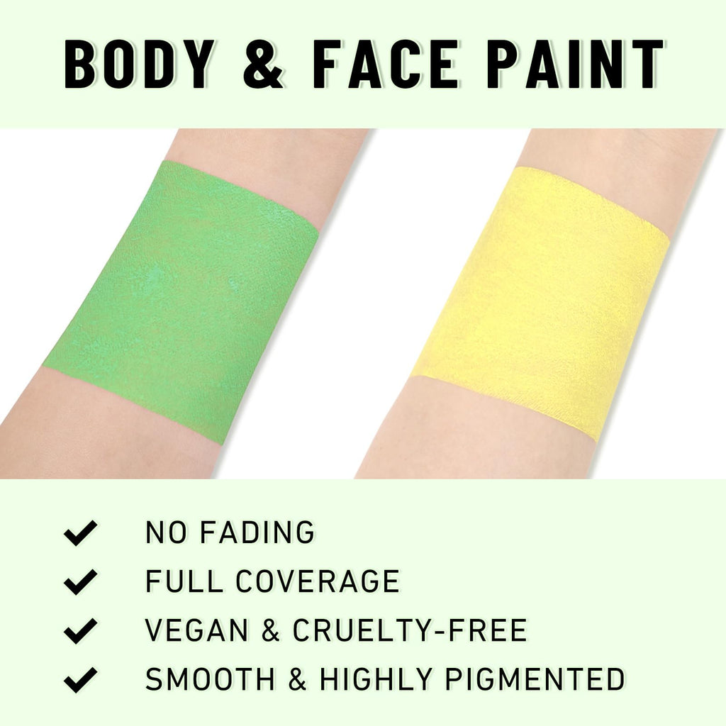 BADCOLOR Black Cream-Blendable Face Body Paint Stick for Adults Children Eye Black Softball Football Baseball Sports , Non-Toxic Hypoallergenic for Halloween SFX Makeup Cosplay Joker Costume Parties Jansha Store