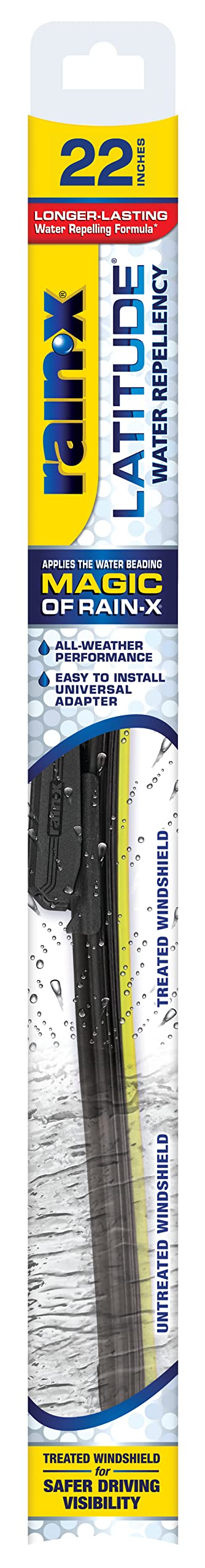Rain-X 810363 Repellency Water Repellent Wiper Blades, 22" Windshield Wipers (Pack of 2), All Weather Streak-Free for Enhanced Visibility w/Water Repellency Formula [Amazon Exclusive] Jansha Store