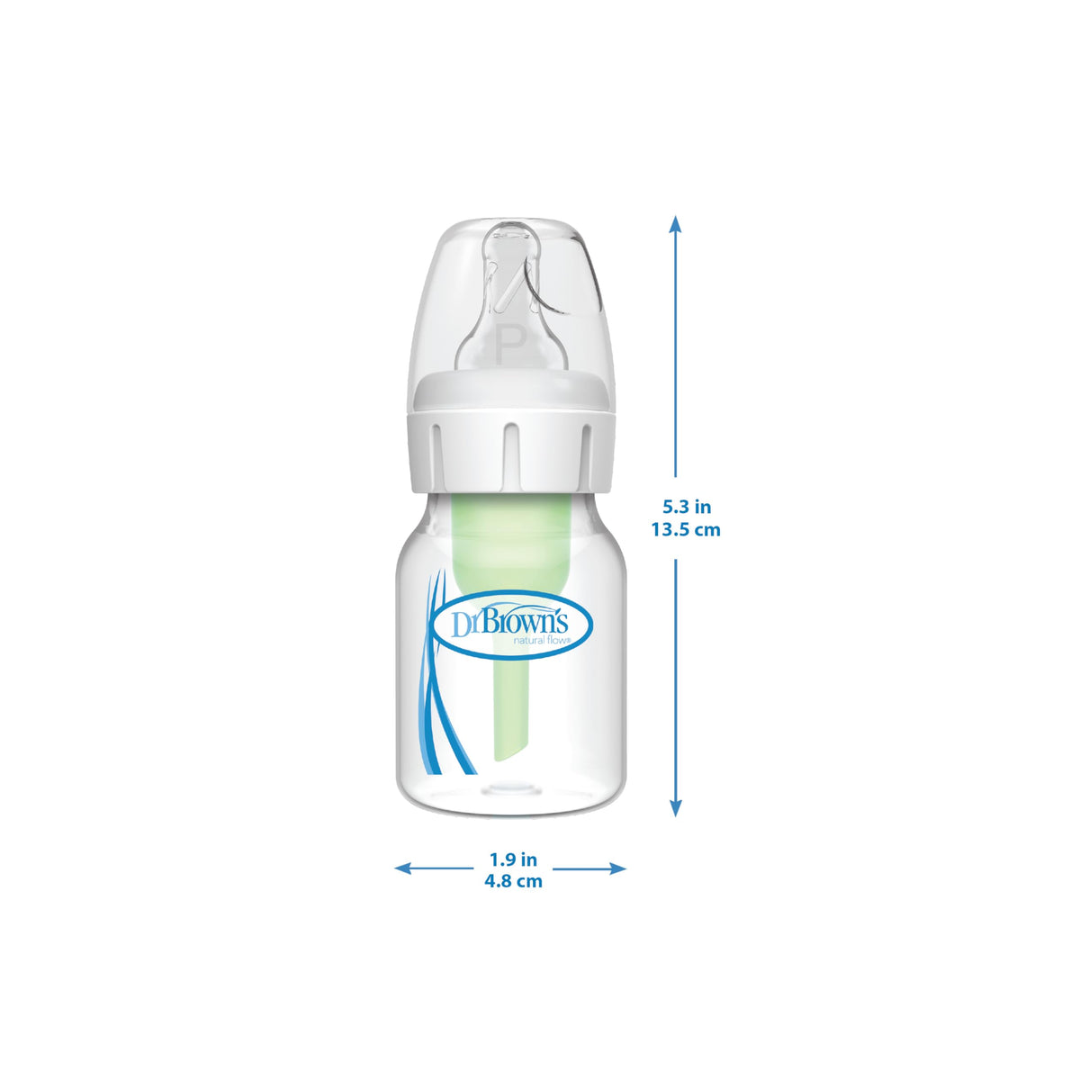 Dr. Brown's Anti-Colic Options+ Narrow Baby Bottle, Clear, 4 oz, 4-Pack Jansha Store