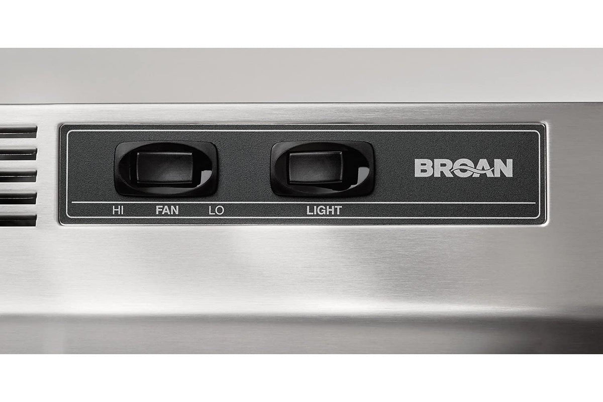 Broan-NuTone 413023 Ductless Range Hood Insert with Light, Exhaust Fan for Under Cabinet, 30-Inch, Black Jansha Store