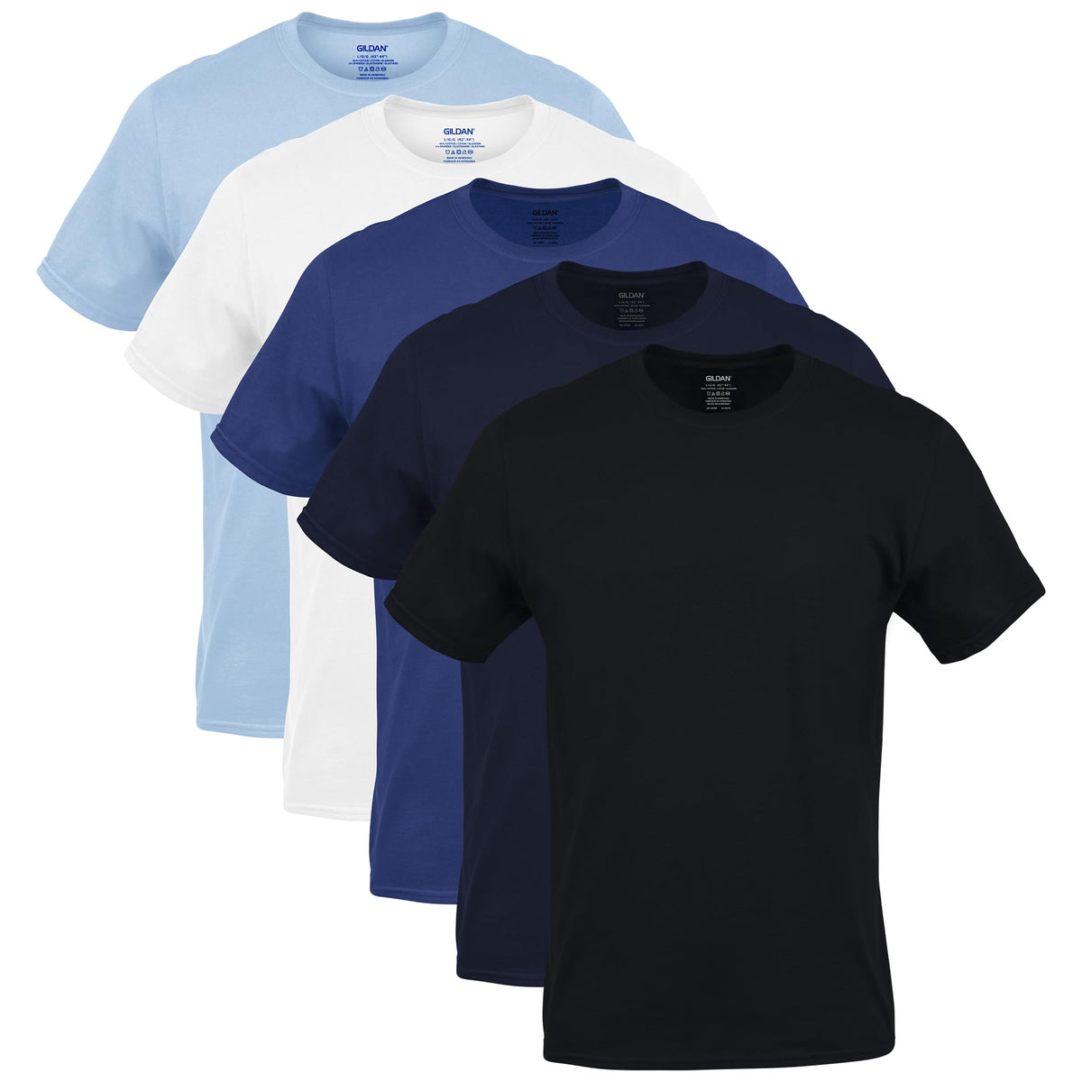 Close-up of crew neck T-shirt collar stitching and soft cotton fabric texture