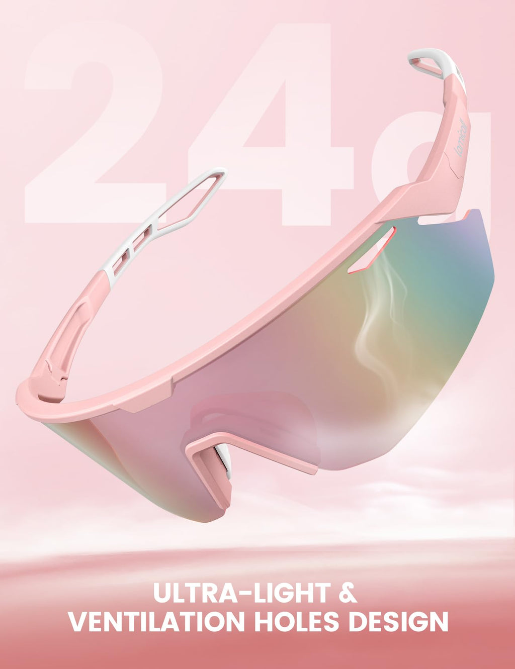 Lamicall 24g Polarized Sports Sunglasses for Men Women - UV400 Protection Sun Glasses for Baseball Running Cycling Fishing Jansha Store