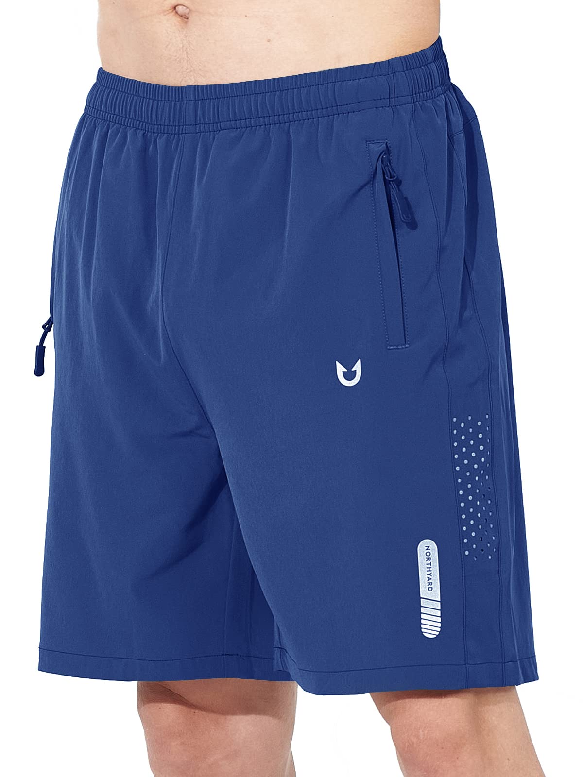 NORTHYARD Men's Athletic Running Shorts Gym Workout 7"/9"/5" Zipper Pockets Jansha Store