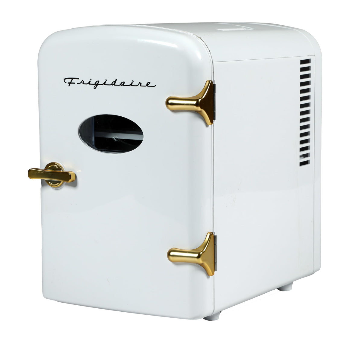 Frigidaire Retro 9-Can Mini Personal Fridge Portable Cooler, 11.8" D x 7.1" W x 10.1" H, Black Jansha Store