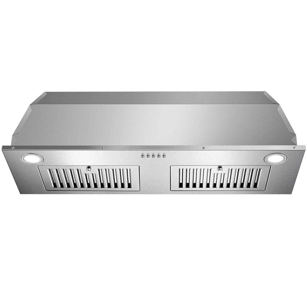 Range Hood Insert 30 inch,Stainless Steel Kitchen Vent Hood 600CFM,Built-in Kitchen Stove Hood w/Front Button Controls and Front LED Lights,Baffle Filters,Ducted/ductless Convertible Duct Jansha Store