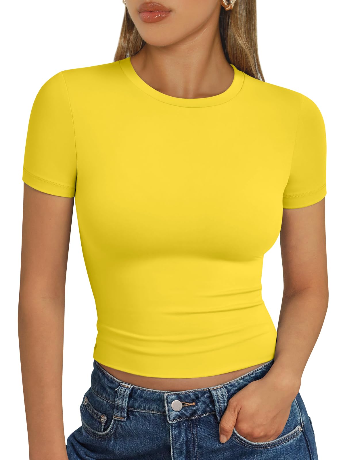 Trendy Queen Womens Short Sleeve T Shirt Basic Summer Top Jansha Store