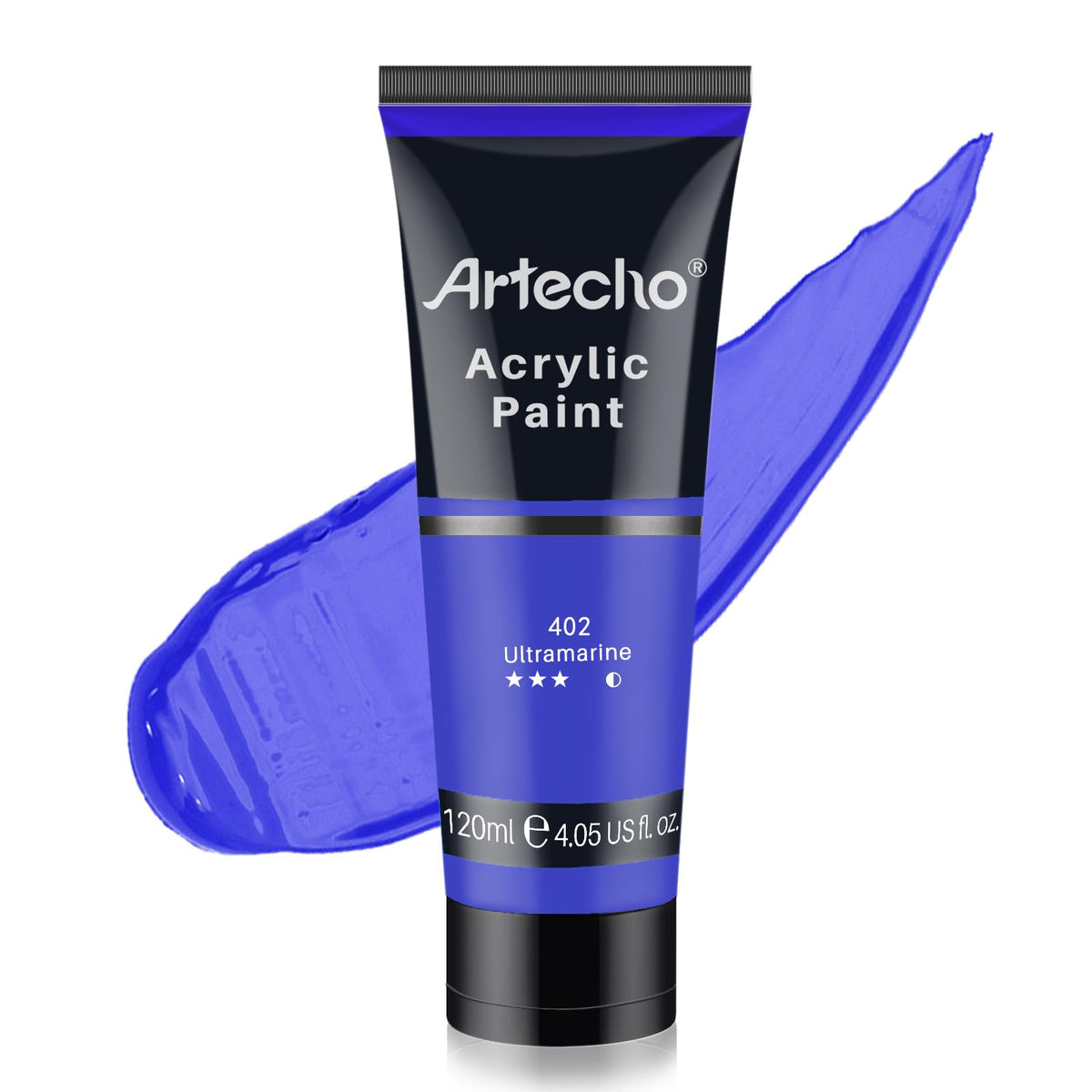 Artecho White Acrylic Paint, Titanium White Paint (120ml / 4.05oz) Tubes, Art Craft Paints for Canvas Painting, Rock, Stone, Wood, Fabric, Art Supplies Jansha Store